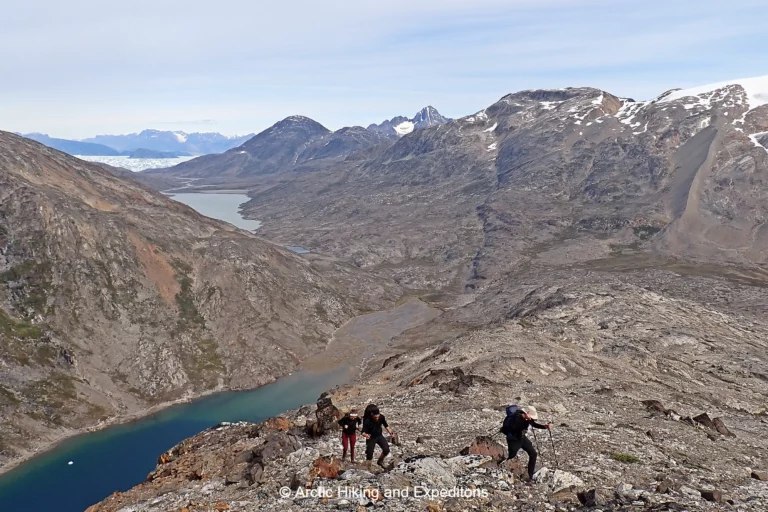 Getting magnificent views on the Icefjord trek