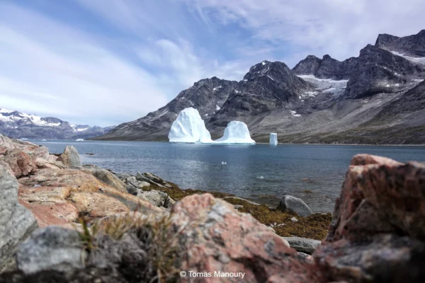 Stranded iceberg in East Greenland