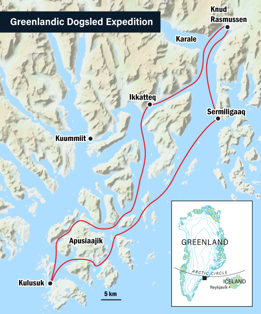 East Greenland Dog Sledding Expedition from Kulusuk